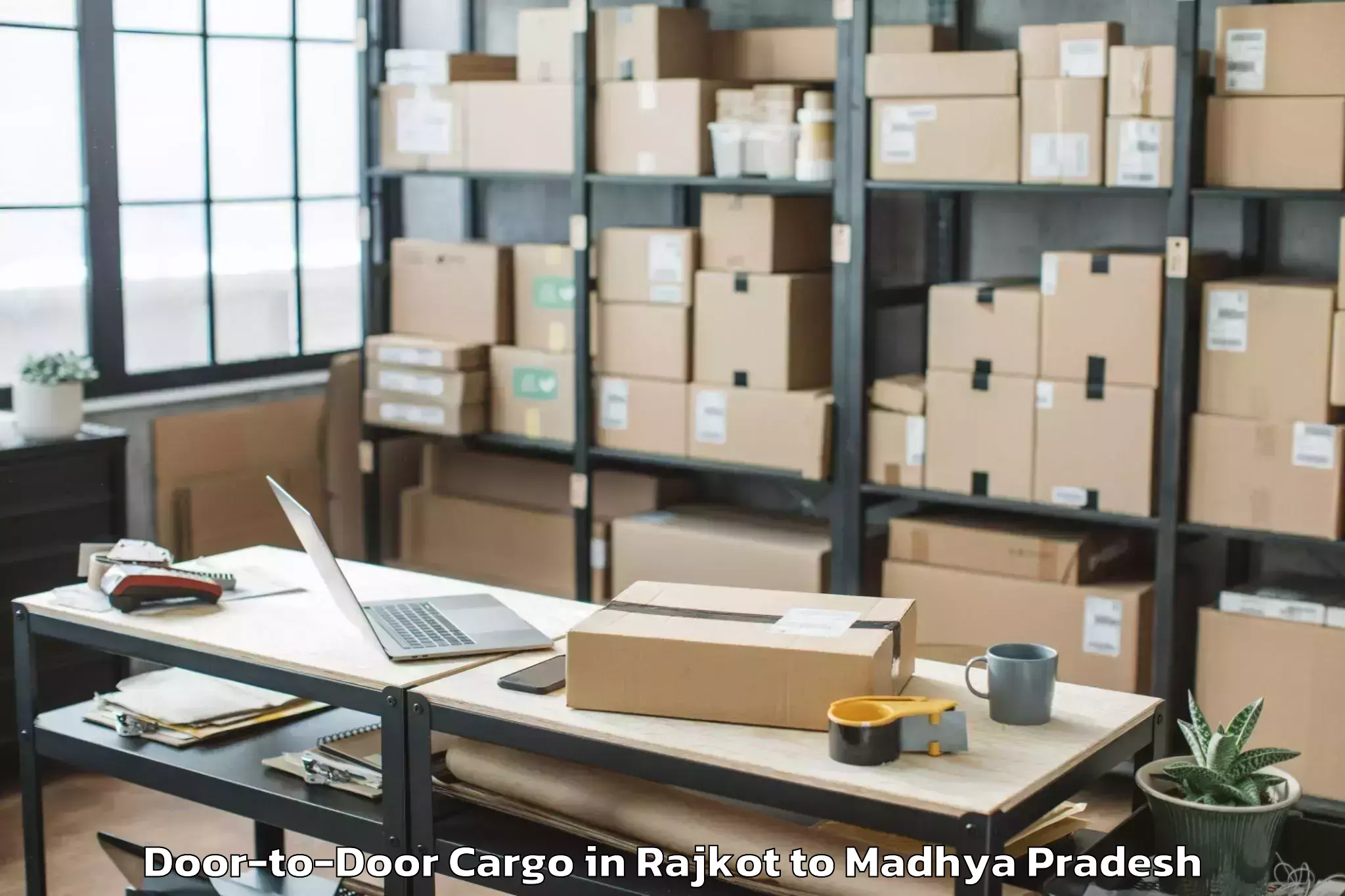 Book Rajkot to Iit Indore Door To Door Cargo